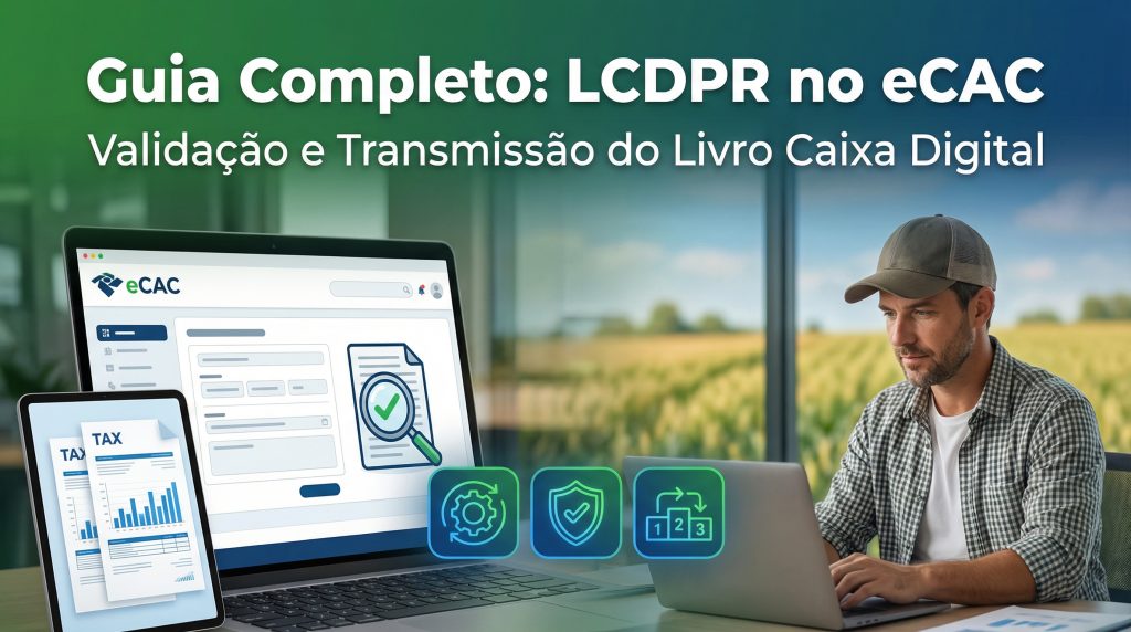 Como validar e transmitir o LCDPR 2026 pelo eCAC — passo a passo